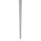 Natural Acacia Wood Slice Side Table with Silver Metallic Centre and Aluminium Legs | Almora