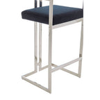 Bar Stool with Silver Frame | Azalea
