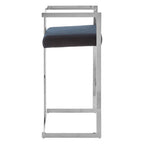 Bar Stool with Silver Frame | Azalea