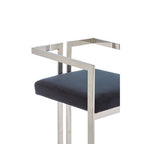 Bar Stool with Silver Frame | Azalea
