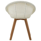 White Rattan Effect Dining Chair | Lovina