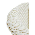 White Rattan Effect Dining Chair | Lovina