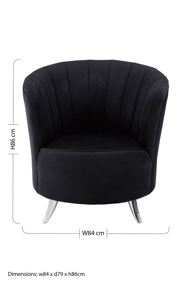 Black Tub Chair | Maci