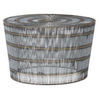 Natural Gold Tone Wireframe Round Coffee Table with Iron Base | Templar