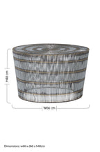 Natural Gold Tone Wireframe Round Coffee Table with Iron Base | Templar