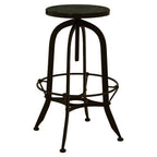 Black and Green Finish Bar Stool | Vasco