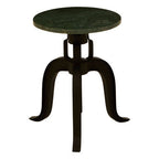 3 Leg Bar Stool with Green Marble Top | Vasco