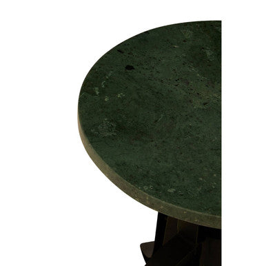 3 Leg Bar Stool with Green Marble Top | Vasco