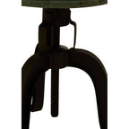 3 Leg Bar Stool with Green Marble Top | Vasco