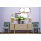 Blue Velvet Tufted Dining Chair | Villi