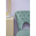 Blue Velvet Tufted Dining Chair | Villi