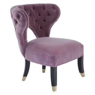 Lilac Velvet Accent Chair | Villi