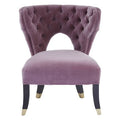 Lilac Velvet Accent Chair | Villi