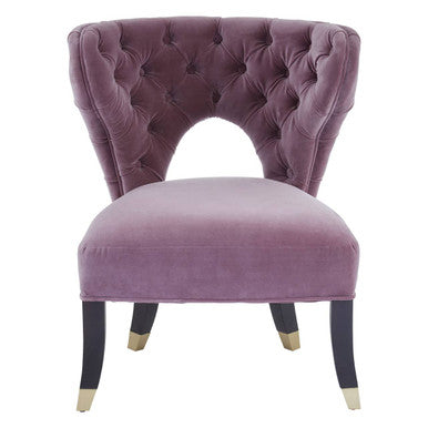 Lilac Velvet Accent Chair | Villi