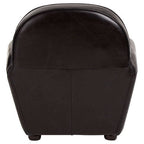 Black Leather Classic Armchair | Victor