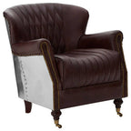 Brown Leather Armchair | Victor