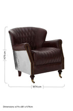 Brown Leather Armchair | Victor