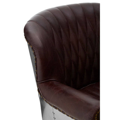 Brown Leather Armchair | Victor