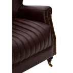 Brown Leather Armchair | Victor
