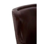 Brown Leather Lounge Chair | Victor
