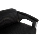 3 Seater Black Leather Sofa | Victor