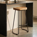 Oak Wood Bar Stool | Lyon