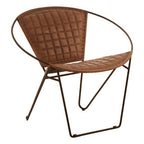 Brown Leather Modern Sling Chair | Buffalo