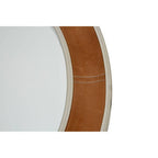 Tan Genuine Leather Round Wall Mirror | Churchill