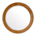 Tan Genuine Leather Wall Mirror | Churchill