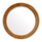 Tan Genuine Leather Wall Mirror | Churchill