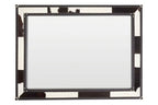 Black and White Genuine Cowhide Wall Mirror | Kensington Townhouse