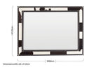 Black and White Genuine Cowhide Wall Mirror | Kensington Townhouse