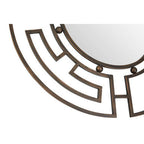 Bronze Metal Frame Round Wall Mirror | Jalal