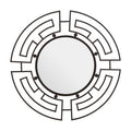 Black Metal Frame Round Wall Mirror | Jalal