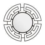 Black Metal Frame Round Wall Mirror | Jalal