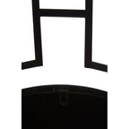 Black Metal Frame Round Wall Mirror | Jalal