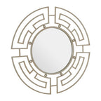 Silver Metal Frame Round Wall Mirror | Jalal