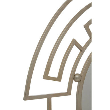 Silver Metal Frame Round Wall Mirror | Jalal