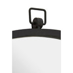 Black Metal Frame Round Wall Mirror | Jacen