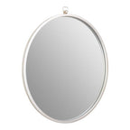 Silver Metal Frame Round Wall Mirror | Jacen