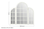 White Finish Dressing Table Mirror | Fret