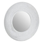 Round Wall Mirror with Silver Finish | Athena