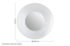 Round Wall Mirror with Silver Finish | Athena