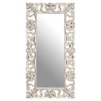 Rectangular Wall Mirror with Silver Finish | Palazio