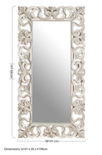 Rectangular Wall Mirror with Silver Finish | Palazio