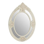 Antique White Ornate Wall Mirror | Eclipse