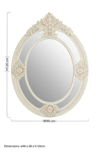 Antique White Ornate Wall Mirror | Eclipse