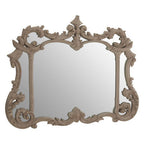 Antique Grey Finish Ornate Wall Mirror | Haniel