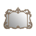 Antique Grey Finish Ornate Wall Mirror | Haniel