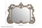 Antique Grey Finish Ornate Wall Mirror | Haniel